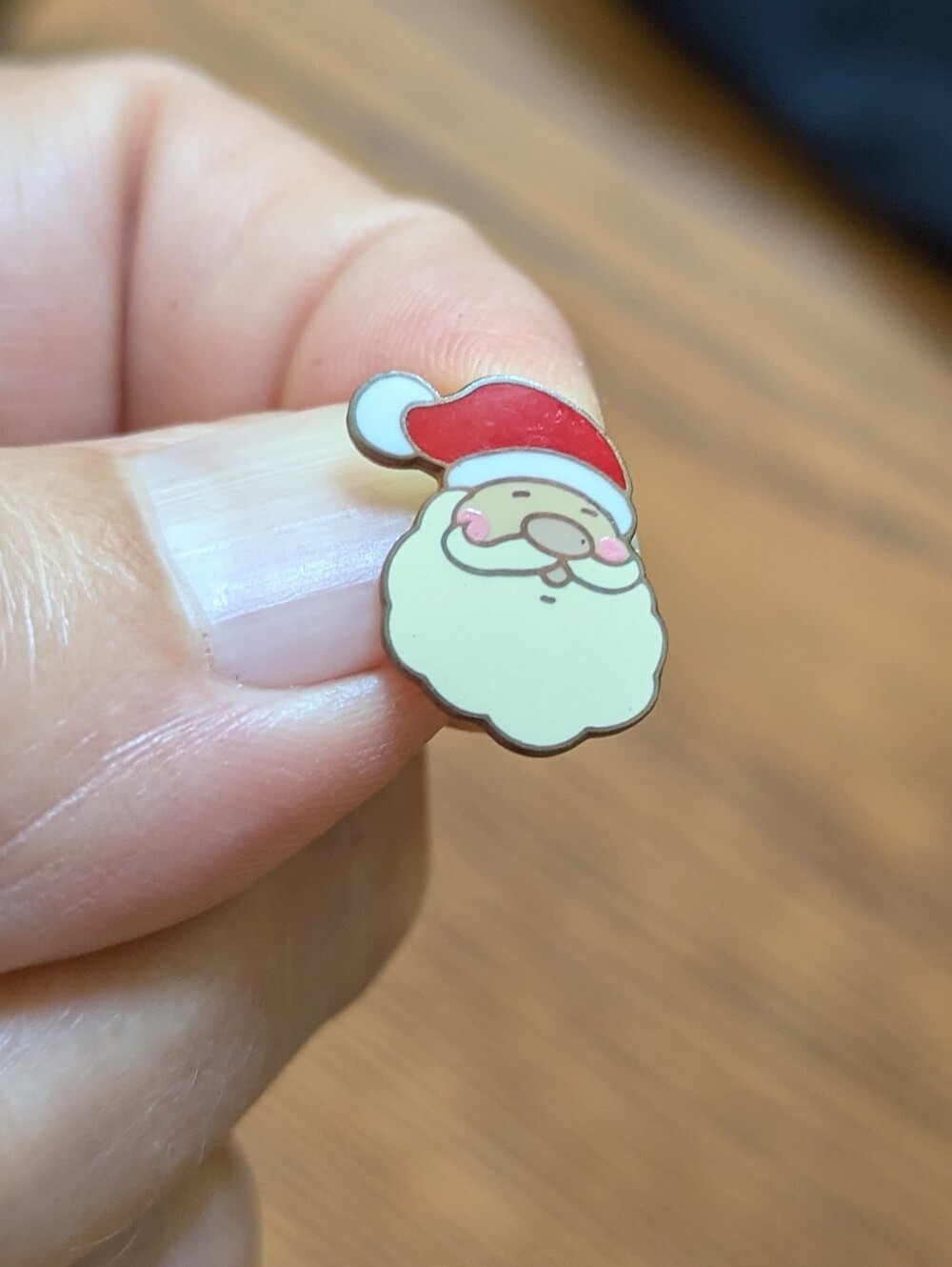 Santa Enamel Tie Tack Pin - Accessory By Rick Geary